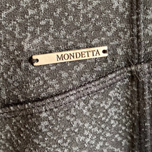 Mondetta Dark Gray Textured Pattern Cropped Leggings - Picture 5 of 8